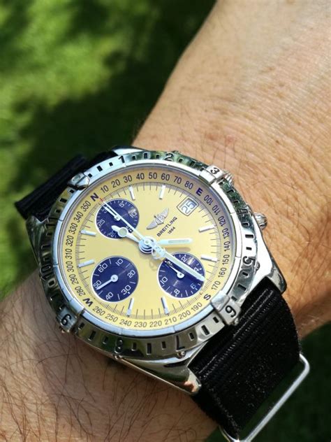 breitling chronomat longitude gelb|Breitling Chronomat 42 for sale.